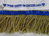 Hebrew Israelite Cotton Lace Skirt w/ Gold or White Fringes