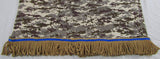 Camiseta hebrea israelita (Desert Camo) con flecos premium marrones u dorados
