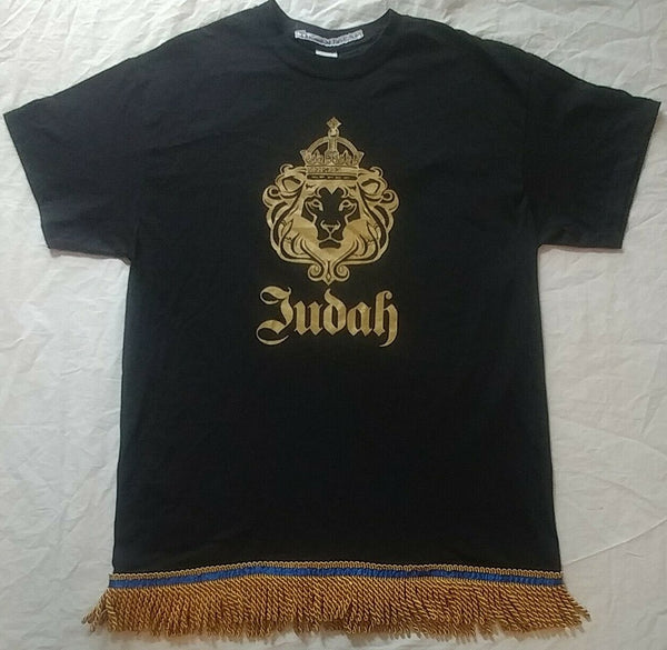 Buy Hebrew Israelite Triple Black T Shirt With Fringes X Nation Online in  India 