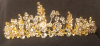 Golden Princess Tiara with Rhinestones