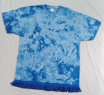 Hebrew Israelite 'Heavenly Blue' Shirt w/ Premium Gold, Blue or White Fringes