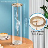 Glass Incense Burner (Round/Tubular) - No mess!