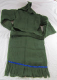Hebrew Israelite 'Sackcloth and Ashes' Garment with Fringes (Green) < 64" LONG