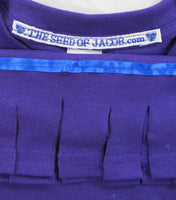 Hebrew Israelite T-Shirt w/ Fringes (Purple)