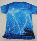 Camiseta hebrea israelita 'Lightning' con flecos