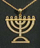 Hebrew Israelite Holy Menorah Pendant w/ Chain