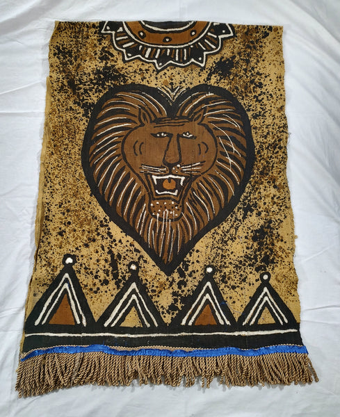 Poncho de tela de barro hebreo israelita "León de Judá"