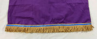 Hebrew Israelite Embroidered Dashiki w/ Gold Fringes or Tassels (Purple)