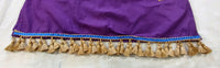 Hebrew Israelite Embroidered Dashiki w/ Gold Fringes or Tassels (Purple)