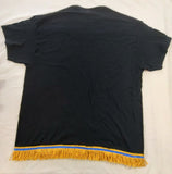 Hebrew Israelite HalleluYAH T-Shirt w/ Premium Gold or Black Fringes