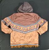 Northern Kingdom Tribe of GAD Hooded Jacket with Suede Fringes