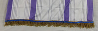 Hebrew Israelite Royal Purple Stripe Garment with Gold Bullion or Tassel Fringes