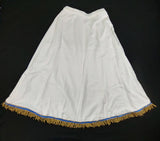 Hebrew Israelite Long Skirt w/ Gold or White Fringes