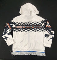 Northern Kingdom Zip-Up Hoodie with Fringes