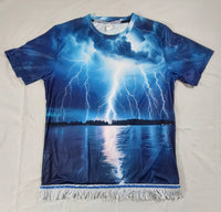 Hebrew Israelite 'Lightnings from Heaven' T-Shirt with Fringes