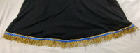 Hebrew Israelite Polyester Skirt w/ Gold or Black Fringes