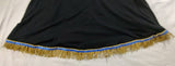 Hebrew Israelite Polyester Skirt w/ Gold or Black Fringes