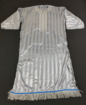 Hebrew Israelite Holy Garment w/ Silver Bullion Fringes (Silver)