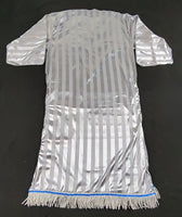 Hebrew Israelite Holy Garment w/ Silver Bullion Fringes (Silver)