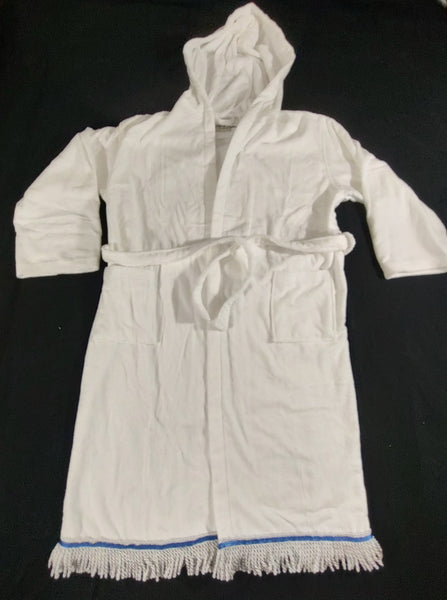 Hebrew Israelite 100% Cotton White Hooded Robe w/ Tassel or Bullion Fr ...