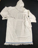 Hebrew Israelite Holy White Hooded Robe w/ Tassel or Bullion Fringes