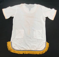 Hebrew Israelite Embroidered Dashiki w/ Gold Bullion Fringes