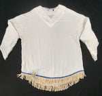 Hebrew Israelite Long Sleeve Cotton Tunic w/ Cotton Fringes