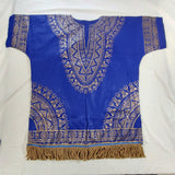 Hebrew Israelite Tunic-Style Dashiki w/ Premium Gold Fringes