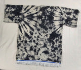 Hebrew Israelite Embroidered Tie-dye Dashiki w/ White Fringes