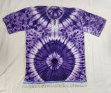 Hebrew Israelite Embroidered Tie-dye Dashiki w/ White Fringes (Purple)