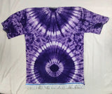 Hebrew Israelite Embroidered Tie-dye Dashiki w/ White Fringes (Purple)