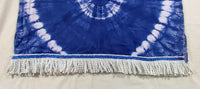 Batik Dashiki hebreo israelita con flecos blancos (azul)