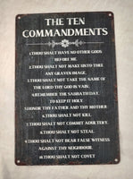 "The Ten Commandments" Metal Wall Hanging (Copy)