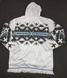 Northern Kingdom Zip-Up Hoodie with Fringes