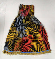 Vestido / falda hebrea israelita al atardecer con flecos dorados