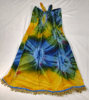 Vestido / falda hebrea israelita al atardecer con flecos dorados