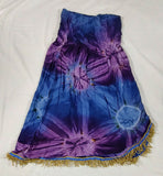 Vestido / falda hebrea israelita al atardecer con flecos dorados