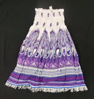 Vestido / falda hebrea israelita al atardecer con flecos dorados