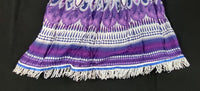 Vestido / falda hebrea israelita al atardecer con flecos dorados