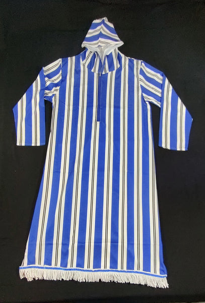 Camisa Dashiki bordada israelita hebrea con flecos dorados