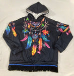 Hebrew Israelite Northern Kingdom Hooded Shirt w/ Black or Gold Fringes