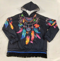Hebrew Israelite Northern Kingdom Hooded Shirt w/ Black or Gold Fringes