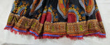 Hebrew Israelite (African Print) Skirt w/ Gold or Red Fringes & Matching Headwrap