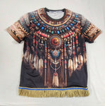 Hebrew Israelite Northern Kingdom Warrior T-Shirt w/ Fringes