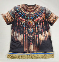 Hebrew Israelite Northern Kingdom Warrior T-Shirt w/ Fringes