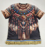Hebrew Israelite Northern Kingdom Warrior T-Shirt w/ Fringes