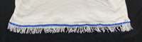 Hebrew Israelite Tank Top with Extra Thin Fringes (White)