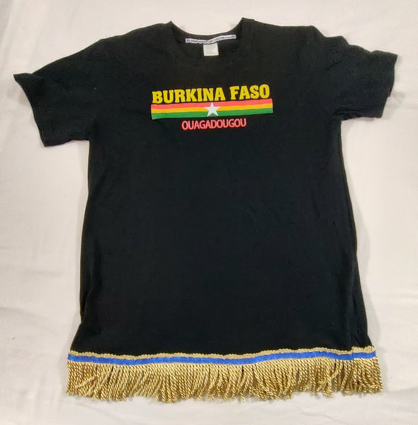 Hebrew Israelite Burkino Faso T-Shirt w/ Fringes