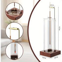 Glass Incense Burner (Rectangular) - No mess!
