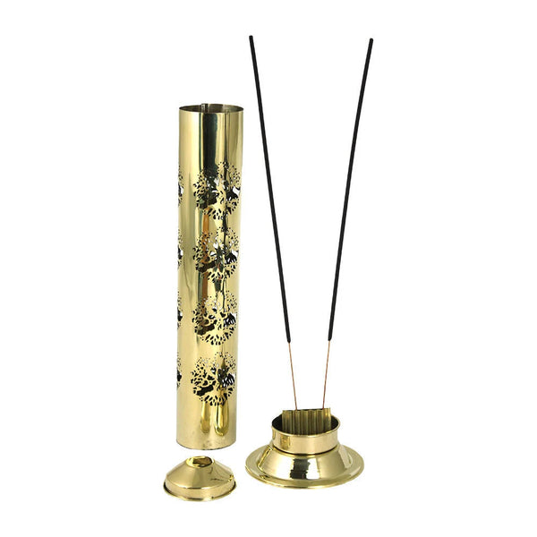 Golden Brass Tower Incense Burner/Censer